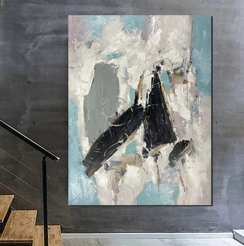 Living Room Wall Painting, Contemporary Wall Painting, Modern Artwork, Large Canvas Painting, Acrylic Painting for Dining Room-ArtWorkCrafts.com