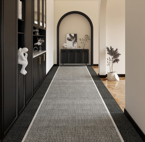 Extra Long Narrow Runner Rugs, Stain-resistant Non Slip Hallway Runners, Geometric Modern Long Hallway Runners, Modern Entryway Runner Rug Ideas
