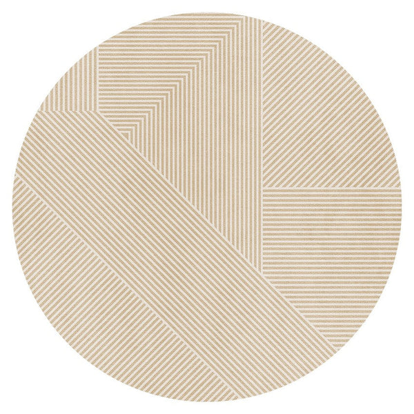 Modern Rugs for Dining Room, Circular Modern Rugs for Bedroom, Contemporary Round Rugs, Geometric Modern Rug Ideas for Living Room-ArtWorkCrafts.com
