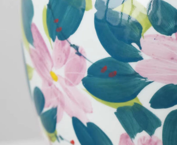 Unique Handmade Modern Flower Vase, Large Porcelain Vases for Modern Home Decor, Centerpiece Ceramic Bouquet Vases, Contemporary Vases on Dining Table-ArtWorkCrafts.com