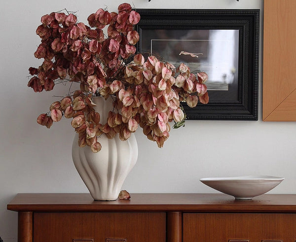 Large Porcelain Vases for Modern Home Decor, Unique Handmade Modern Flower Vase, Centerpiece Ceramic Bouquet Vases, Contemporary Vases on Dining Table-ArtWorkCrafts.com