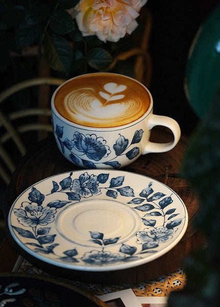 Traditional Tea Cup Set, Porcelain Tea Cups, Floral Tea Cup Set, Classic British Tea Cups, Elegant Tea Cup With Saucer, Ceramic Tea Cup with Saucer, Tea Cup Set, Vintage Tea Cup Set, Modern Ceramic Cups-ArtWorkCrafts.com