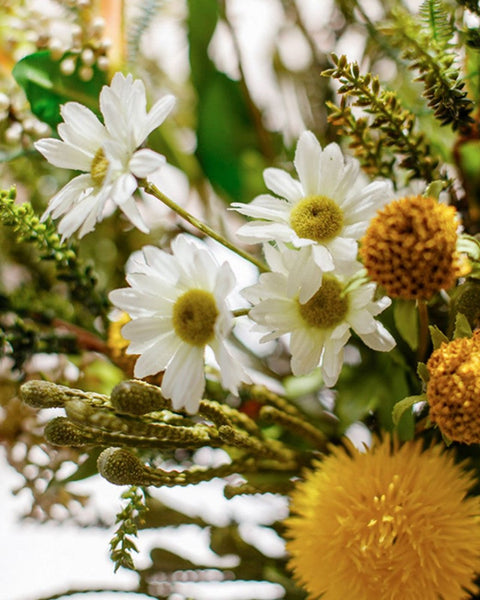Beautiful Modern Artificial Flowers for Dining Room Table, Dandelion, Wheat Branch, Eucalyptus Globulus, Unique Flower Arrangement for Home Decoration-ArtWorkCrafts.com