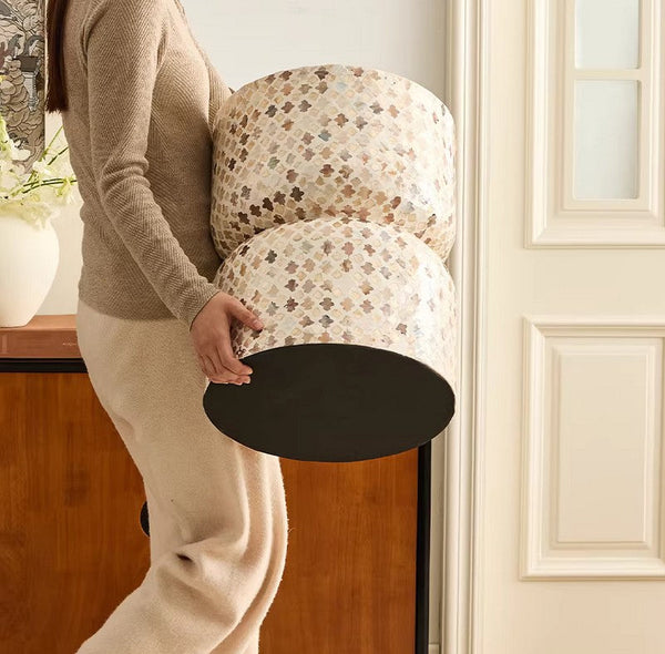 Modern Side Table, Contemporary Bedside Table, Bedside Small Side Table, Elegant Small End Table, Creative Coffee Table, Contemporary Side Table, Portable Casual Side Table, Shell Small Sofa Side Table-ArtWorkCrafts.com