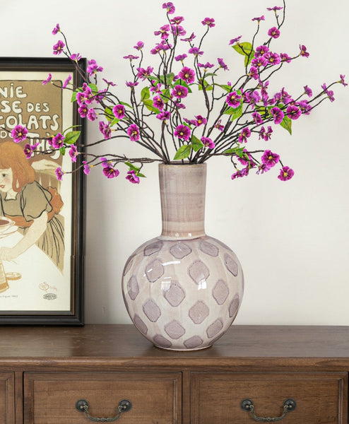 Unique Porcelain Flower Vases, Flower Vases on Table, Contemporary Vases for Modern Home Decor, Ceramic Bouquet Vases, Dining Table Centerpiece-ArtWorkCrafts.com