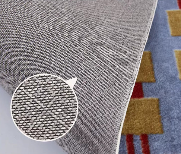 Mid Century Modern Rugs for Living Room, Vintage Area Rugs for Bedroom, Large Contemporary Area Rugs for Dining Room-ArtWorkCrafts.com