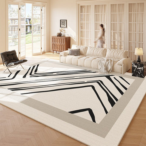 Large Modern Rugs in Living Room, Modern Rugs under Sofa, Modern Rugs for Office, Abstract Contemporary Rugs for Bedroom, Dining Room Floor Carpets-ArtWorkCrafts.com