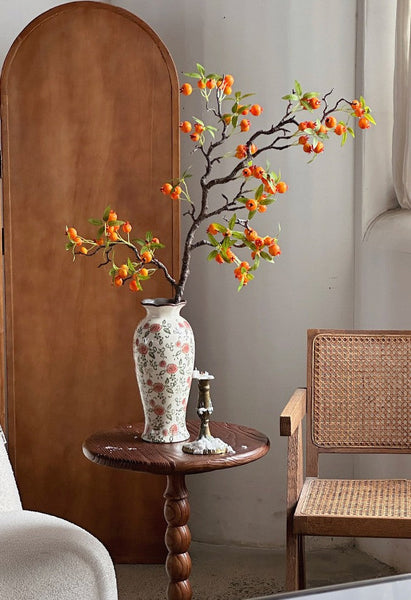 Rustic Porcelain Flower Vases, Handmade Water Holding Flower Vases, Ceramic Bouquet Vases, Tall Flower Vases on Table-ArtWorkCrafts.com