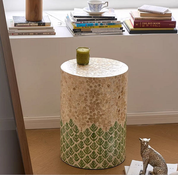 Creative Coffee Table, Contemporary Side Table, Small End Table, Portable Casual Side Table, Shell Small Sofa Side Table, Modern Side Table, Contemporary Bedside Table, Bedside Small Side Table-ArtWorkCrafts.com