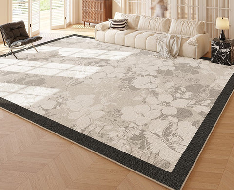 French Style Modern Rug Placement Ideas for Dining Room, Large Modern Rugs for Bedroom, Abstract Contemporary Modern Rugs for Living Room-ArtWorkCrafts.com