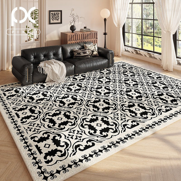 Large Modern Rugs for Living Room, Modern Rugs under Dining Room Table, Modern Carpets for Bedroom, French Style Modern Rugs Next to Bed-ArtWorkCrafts.com