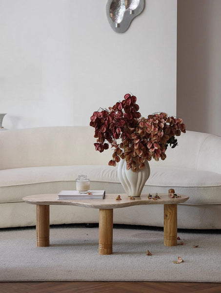 Unique Handmade Modern Flower Vase, Large Porcelain Vases for Modern Home Decor, Centerpiece Ceramic Bouquet Vases, Contemporary Vases on Dining Table-ArtWorkCrafts.com