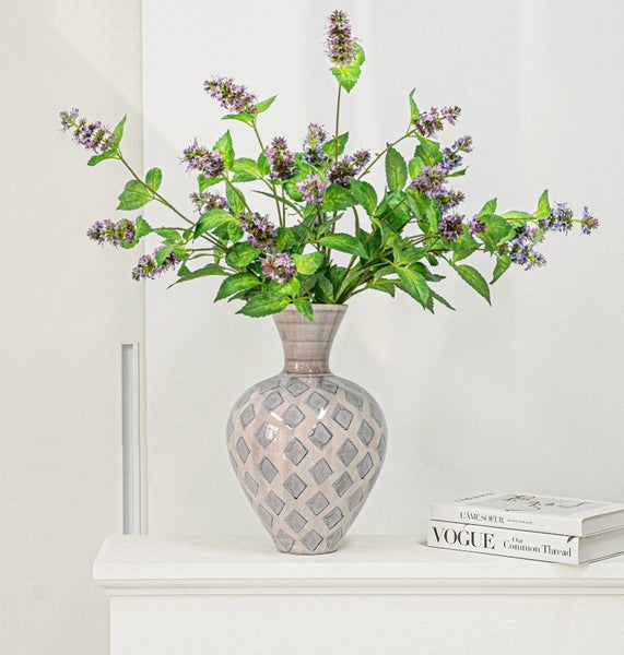 Porcelain Flower Vases, Flower Vases on Table, Contemporary Vases for Modern Home Decor, Ceramic Bouquet Vases, Dining Table Centerpiece-ArtWorkCrafts.com