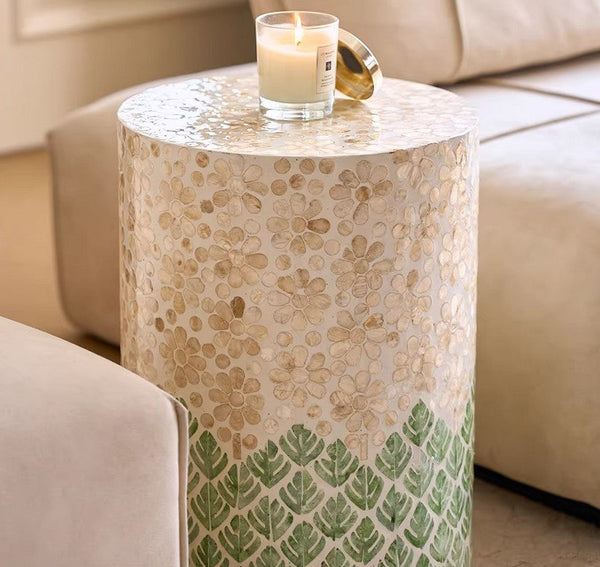Small End Table, Portable Casual Side Table, Shell Small Sofa Side Table, Modern Side Table, Contemporary Bedside Table, Bedside Small Side Table, Creative Coffee Table, Contemporary Side Table-ArtWorkCrafts.com
