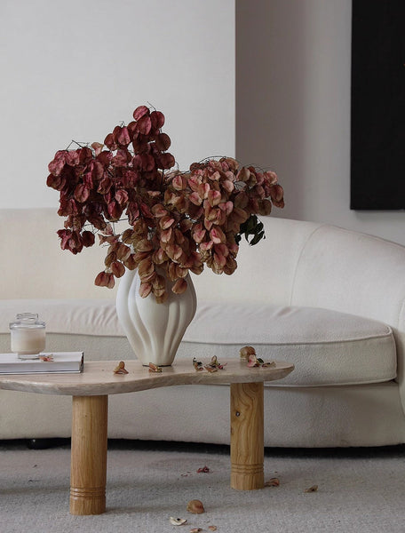 Unique Handmade Modern Flower Vase, Large Porcelain Vases for Modern Home Decor, Centerpiece Ceramic Bouquet Vases, Contemporary Vases on Dining Table-ArtWorkCrafts.com