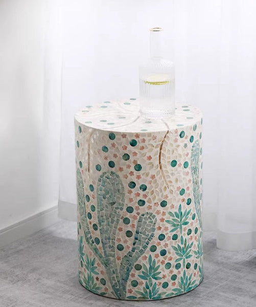 Unique Small End Table, Portable Casual Side Table, Creative Coffee Table, Contemporary Small Sofa Side Table, Shell Small Side Table-ArtWorkCrafts.com