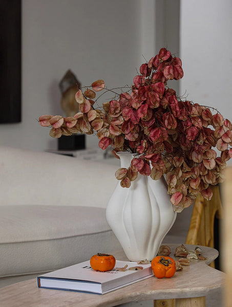 Large Porcelain Vases for Modern Home Decor, Unique Handmade Modern Flower Vase, Centerpiece Ceramic Bouquet Vases, Contemporary Vases on Dining Table-ArtWorkCrafts.com