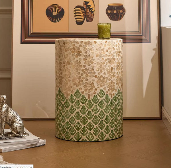 Small End Table, Portable Casual Side Table, Shell Small Sofa Side Table, Modern Side Table, Contemporary Bedside Table, Bedside Small Side Table, Creative Coffee Table, Contemporary Side Table-ArtWorkCrafts.com