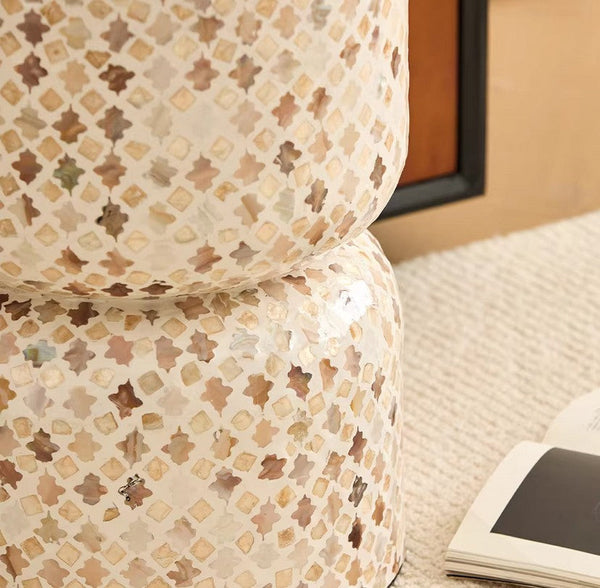 Modern Side Table, Contemporary Bedside Table, Bedside Small Side Table, Elegant Small End Table, Creative Coffee Table, Contemporary Side Table, Portable Casual Side Table, Shell Small Sofa Side Table-ArtWorkCrafts.com