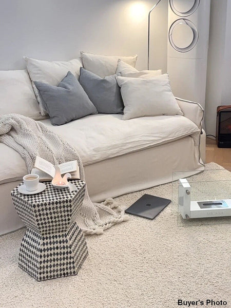 Contemporary Bedside Table, Small End Table, Modern Side Table, Bedside Small Side Table, Shell Small Sofa Side Table, Portable Casual Side Table, Creative Coffee Table, Contemporary Side Table-ArtWorkCrafts.com