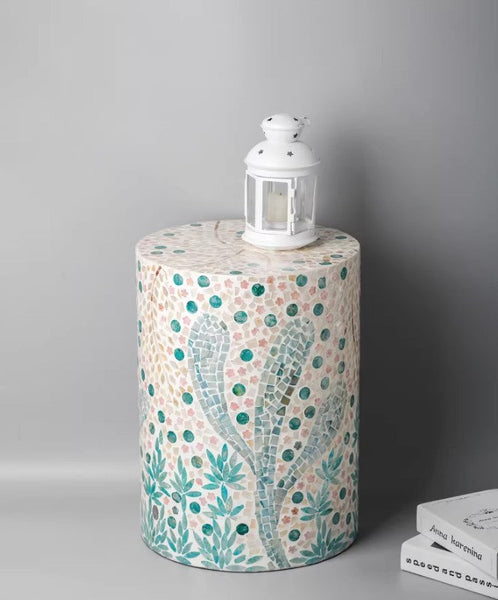 Unique Small End Table, Portable Casual Side Table, Creative Coffee Table, Contemporary Small Sofa Side Table, Shell Small Side Table-ArtWorkCrafts.com