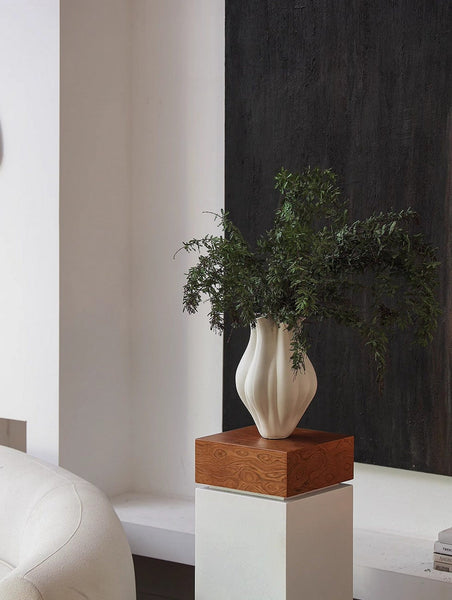 Unique Handmade Modern Flower Vase, Large Porcelain Vases for Modern Home Decor, Centerpiece Ceramic Bouquet Vases, Contemporary Vases on Dining Table-ArtWorkCrafts.com