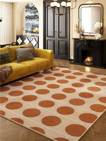 Geometric Contemporary Rugs for Dining Room, Bedroom Floor Rugs, Mid Century Modern Rug for Living Room, Modern Rugs for Living Room