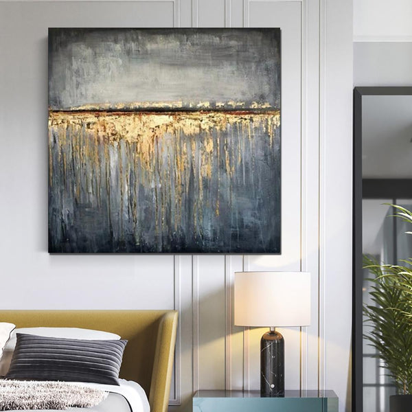 Extra Large Abstract Paintings on Canvas, Bedroom Wall Art Ideas, Simple Painting Ideas for Bedroom, Hand Painted Abstract Painting-ArtWorkCrafts.com