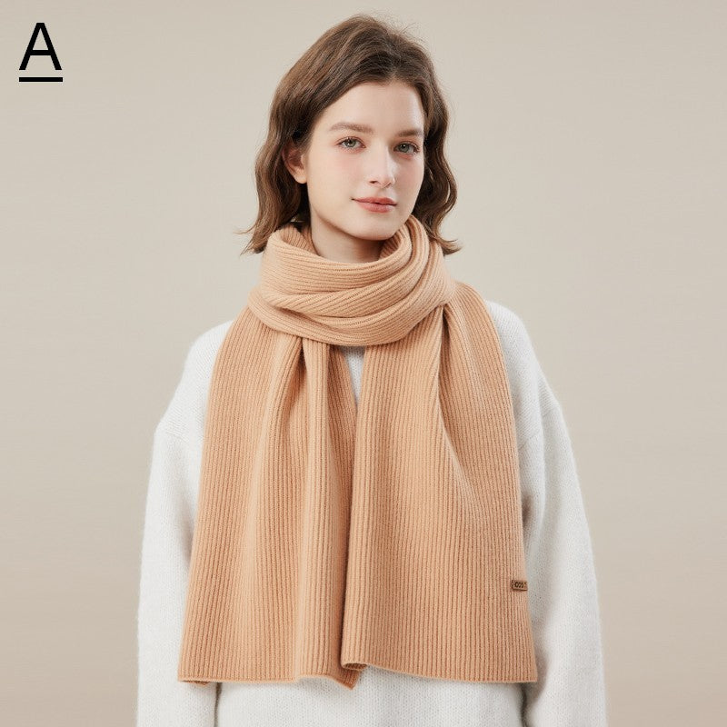 Fashion Designer Scarf, Casual Scarf for Women, Modern Winter Scarf, Cold Weather Scarf, Wool Scarf for Women, Soft Cashmere Scarf for Women-ArtWorkCrafts.com