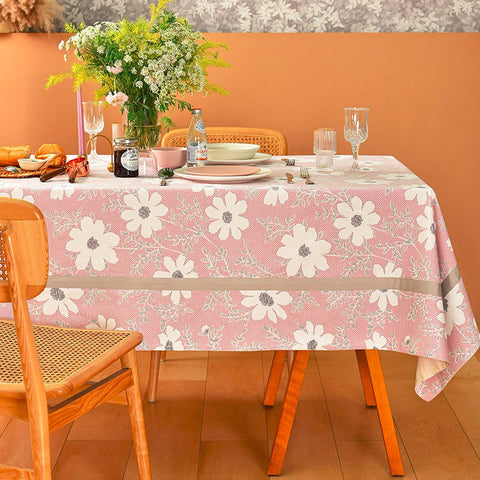 Kitchen Rectangular Table Covers, Square Tablecloth for Round Table, Modern Table Cloths for Dining Room, Farmhouse Cotton Table Cloth, Wedding Tablecloth-ArtWorkCrafts.com