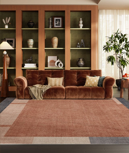 Bedroom Modern Rugs, Dining Room Geometric Modern Rugs, Mid Century Modern Rugs for Living Room, Contemporary Modern Rugs under Coffee Table-ArtWorkCrafts.com