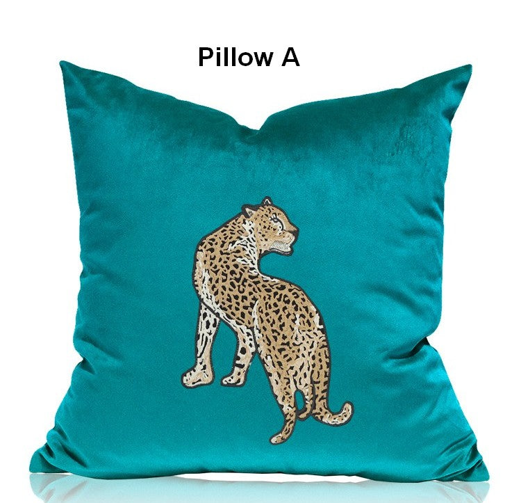 Decorative Pillows for Living Roomï¼?Contemporary Throw Pillows, Cheetah Decorative Cushion, Modern Sofa Pillows-ArtWorkCrafts.com