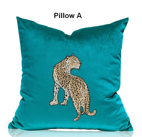 Decorative Pillows for Living Roomï¼?Contemporary Throw Pillows, Cheetah Decorative Cushion, Modern Sofa Pillows-ArtWorkCrafts.com