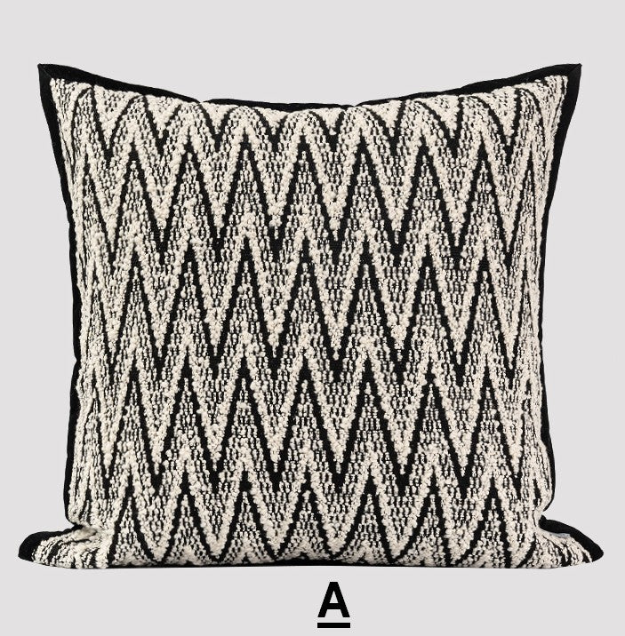 Contemporary Throw Pillows for Living Room, Modern Decorative Sofa Pillows, Large Modern Pillows for Couch, Modern Square Pillows-ArtWorkCrafts.com