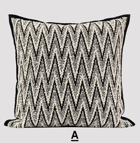 Contemporary Throw Pillows for Living Room, Modern Decorative Sofa Pillows, Large Modern Pillows for Couch, Modern Square Pillows-ArtWorkCrafts.com