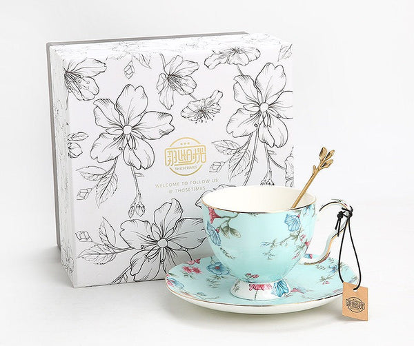 Elegant Coffee Cup, Porcelain Coffee Cups, Coffee Cup in Gift Box, Porcelain Tea cups, Vintage Tea Cup Set, British Tea Cup with Saucer, Afternoon Tea Cup with Saucer Set-ArtWorkCrafts.com