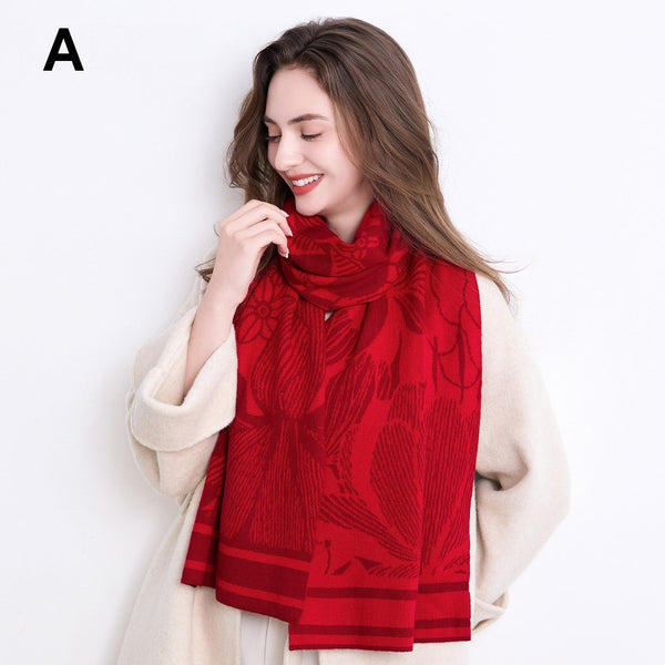 Modern Wool Scarf for Women, Casual Scarf for Women, Cold Weather Scarves, Soft Wool Scarf for Women
