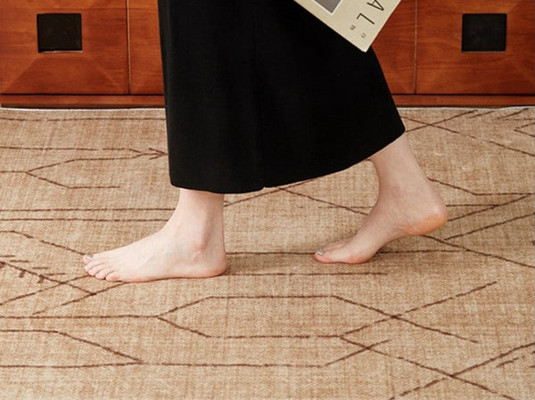 Geometric Contemporary Rugs for Dining Room, Bedroom Floor Rugs, Extra Large Modern Rugs for Living Room, Oversized Modern Rug for Living Room-ArtWorkCrafts.com