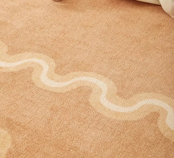 Large Modern Rugs for Living Room, Bedroom Modern Rugs, Dining Room Geometric Modern Rugs, Cream Color Contemporary Modern Rugs-ArtWorkCrafts.com