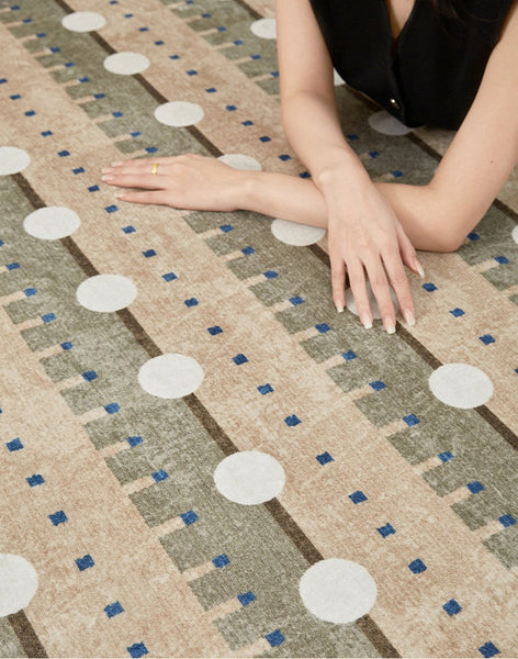 Contemporary Area Rugs for Dining Room, Large Modern Rugs for Living Room, Mid Century Modern Rugs for Bedroom-ArtWorkCrafts.com