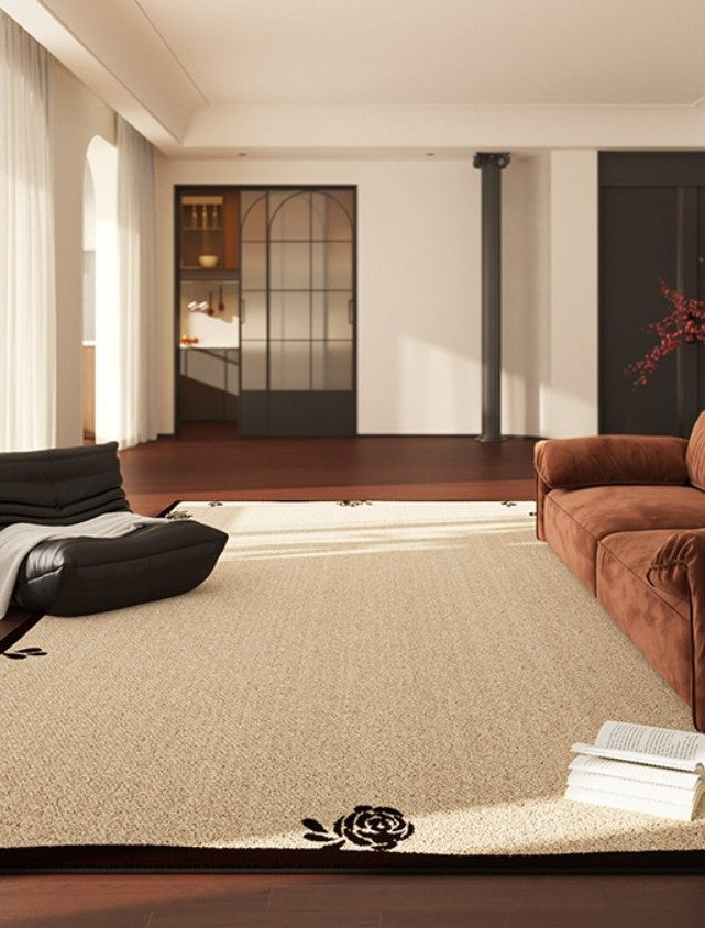 Contemporary Modern Rugs, Geometric Contemporary Rugs Next to Bed, Modern Rugs for Dining Room, Mid Century Area Rugs for Living Room-ArtWorkCrafts.com