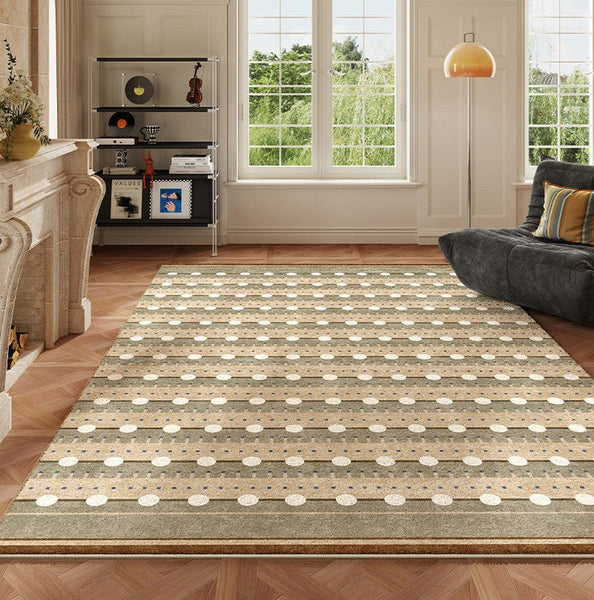 Contemporary Area Rugs for Dining Room, Large Modern Rugs for Living Room, Mid Century Modern Rugs for Bedroom-ArtWorkCrafts.com