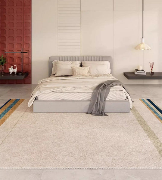 Modern Rugs under Dining Room Table, Abstract Area Rugs for Living Room, Modern Carpets for Kitchen, Geometric Contemporary Modern Rugs Next to Bed-ArtWorkCrafts.com