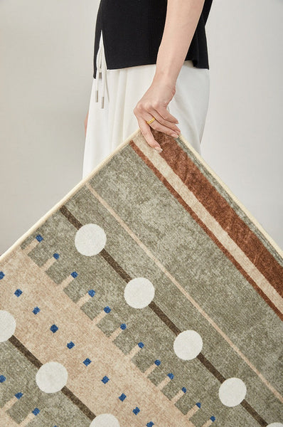 Contemporary Area Rugs for Dining Room, Large Modern Rugs for Living Room, Mid Century Modern Rugs for Bedroom-ArtWorkCrafts.com