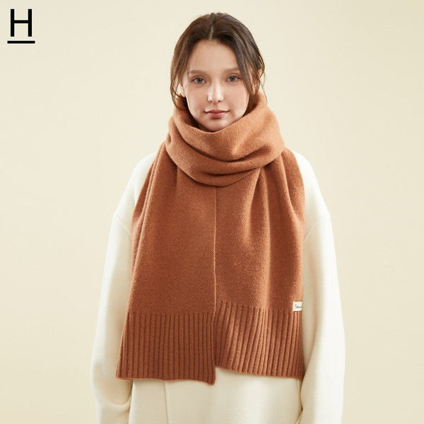 Wool Scarf for Women, Casual Scarf for Women, Fashion Designer Scarf, Cold Weather Scarf, Modern Winter Scarf, Soft Cashmere Scarf for Women-ArtWorkCrafts.com