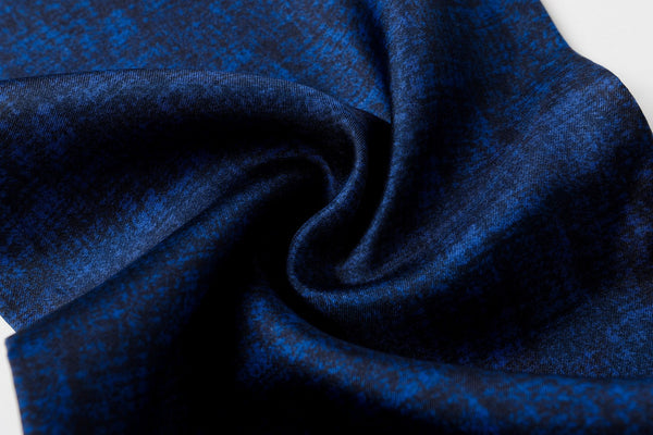 Luxury Blue Silk Neck Scarf, Silk Scarf For Suit, Formal Wear Silk Scarf, Silk Ascot For Men, British Style Long Scarf, Business Silk Scarf Men, Mens Spring Autumn Scarf, Lightweight Silk Scarf Men-ArtWorkCrafts.com