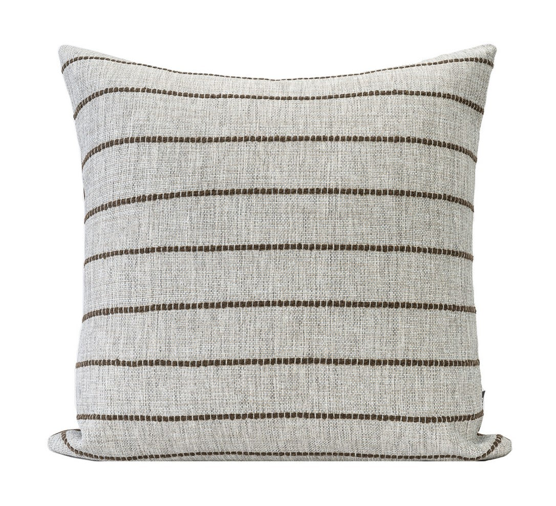 Contemporary Throw Pillow For Interior Design Large, Modern Abstract Pattern Decorative Floor Cushion, Oversized Linen Sofa Pillow Cover, Statement Home Decor Piece