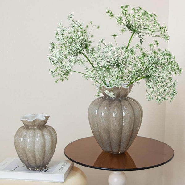 Handmade Liuli Vases, Color Glaze Vase, Contemporary Vases for Modern Home Decor, Glass Bud Vases, Centerpiece Vases on Table-ArtWorkCrafts.com