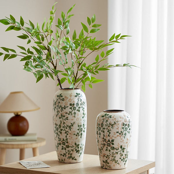 Porcelain Flower Vases, Rustic Flower Vases on Table, Dining Table Centerpiece, Ceramic Bouquet Vases, Handmade Water Holding Flower Vase-ArtWorkCrafts.com