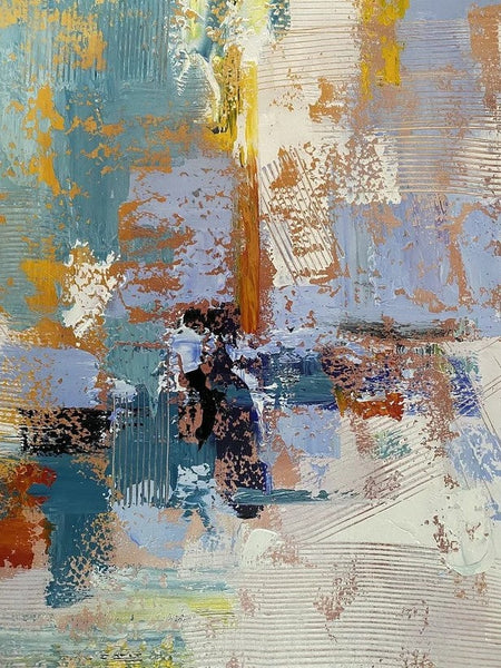 Acrylic Abstract Painting Behind Sofa, Acrylic Painting for Sale, Large Painting on Canvas, Living Room Wall Art Paintings, Buy Paintings Online-ArtWorkCrafts.com